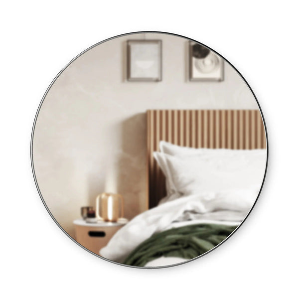 Hubba Wall Mirror - Umbra Mirrors - Metallic-Titanium - HORNE