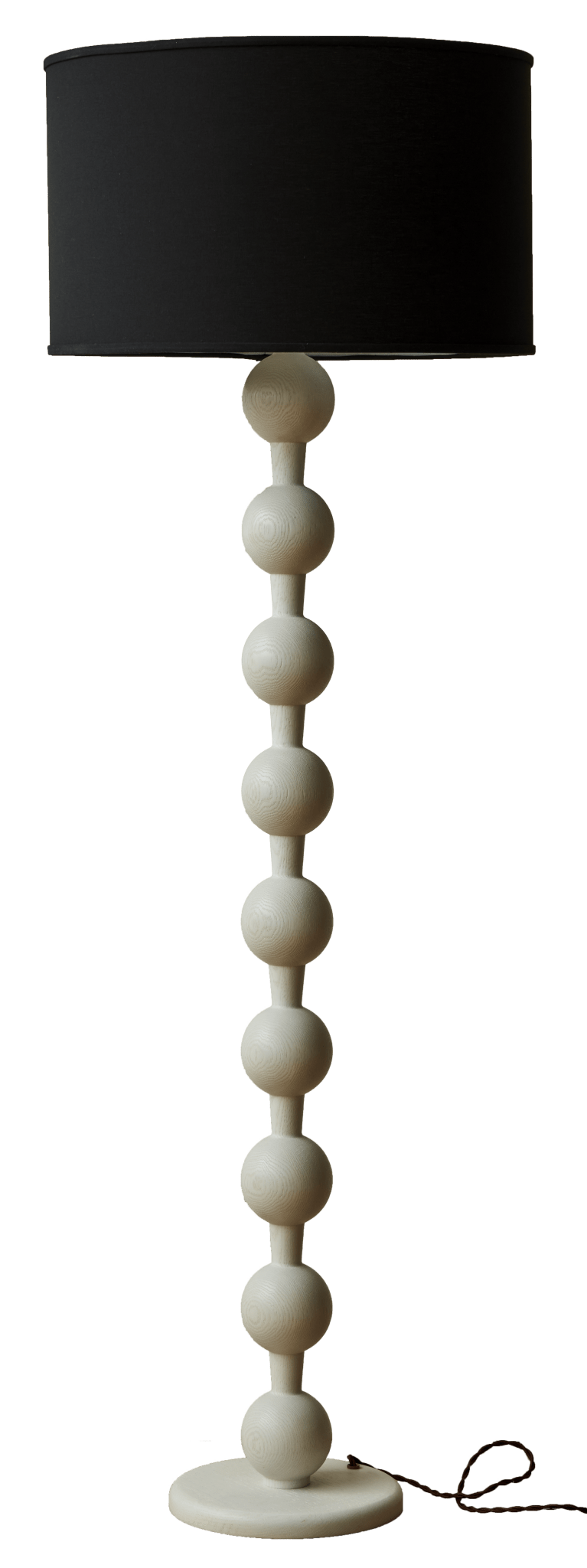 Hugo Barbell Floor Lamp - Lostine - Floor Lamps - Natural - Black - HORNE