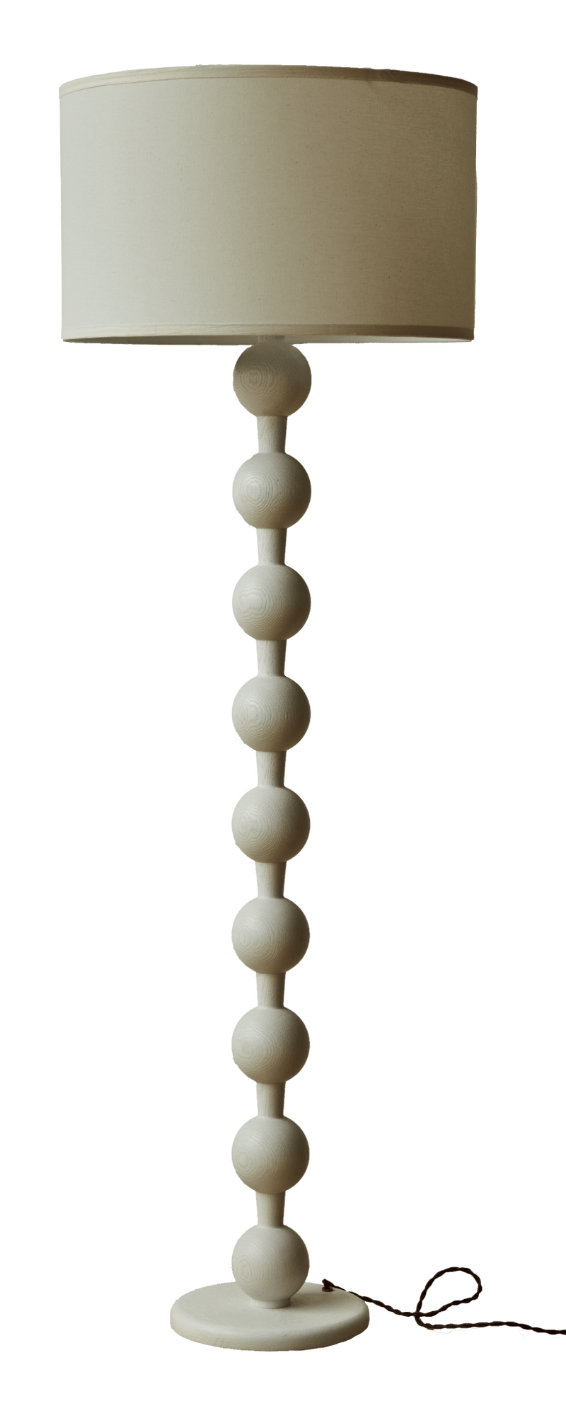Hugo Barbell Floor Lamp - Lostine - Floor Lamps - Natural - Black - HORNE