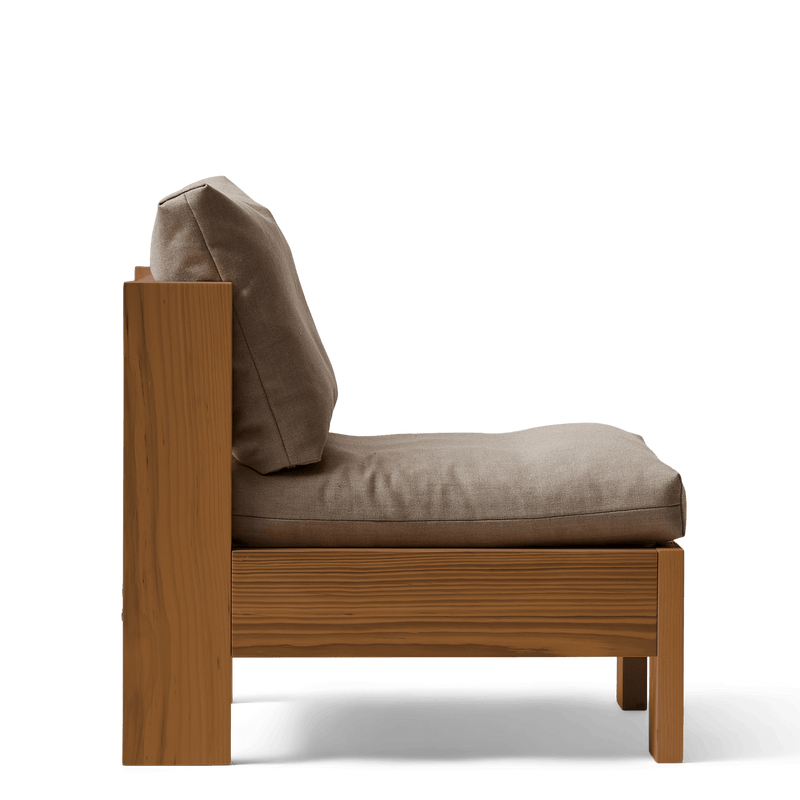Icon Lounge Chair - Deep Brown Pine - Form + Refine Chairs - Deep Brown Pine / Technicolour - HORNE