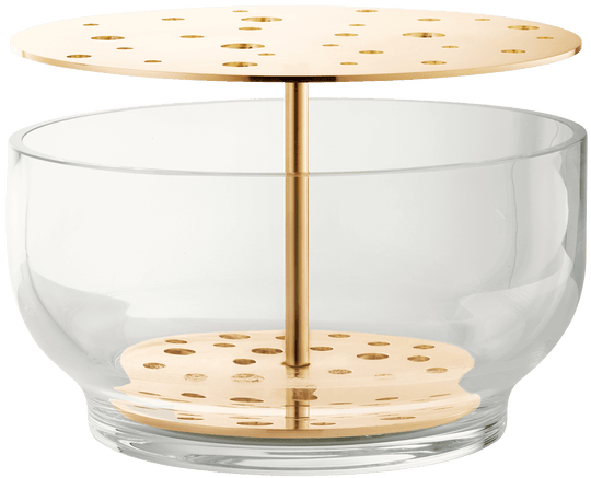 Ikebana Vase - Fritz Hansen Vases - Large - Plated Brass - HORNE