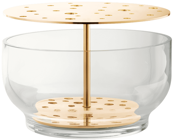 Ikebana Vase - Fritz Hansen Vases - Large - Plated Brass - HORNE