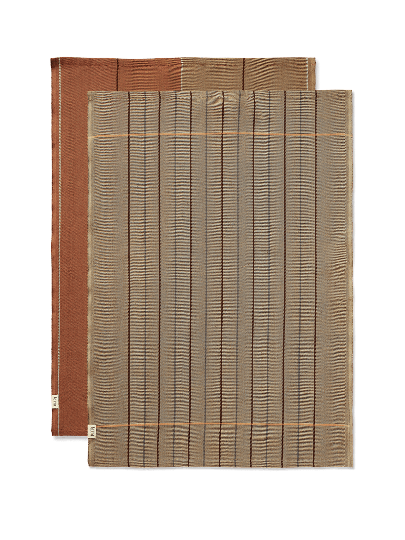 Ito Tea Towel - Set of 2 - Ferm Living - Kitchen + Table Linens - Hazel - HORNE