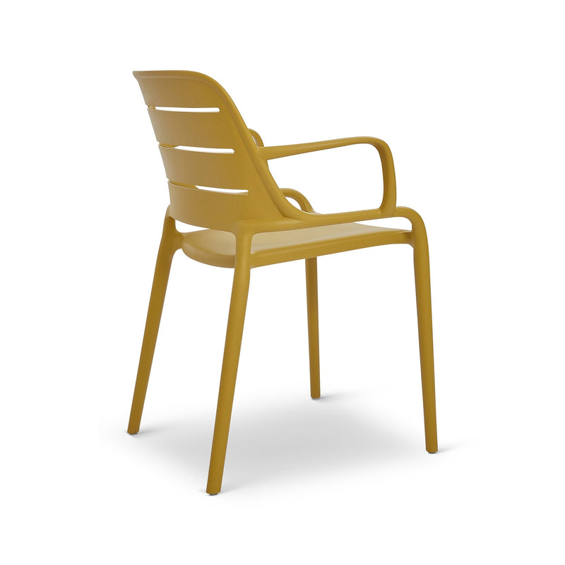 Jasper Outdoor Stacking Armchair - Set of 4 - Urbia Chairs - Army Green - HORNE