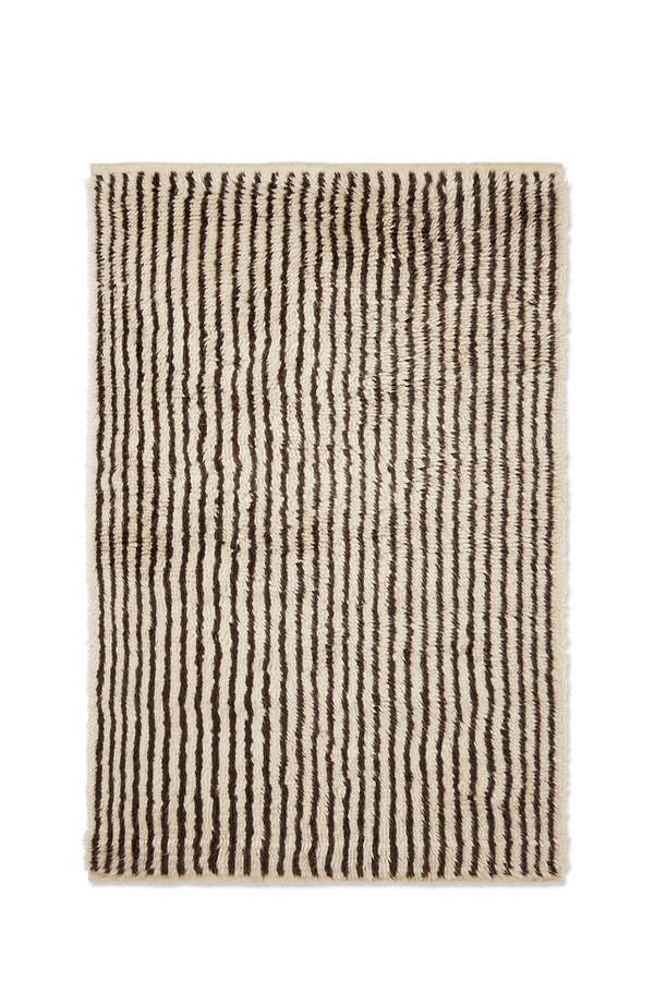 Kami Knotted Rug - Ferm Living Rugs - 47.2" x 70.9" - Off - White/Coffee - HORNE