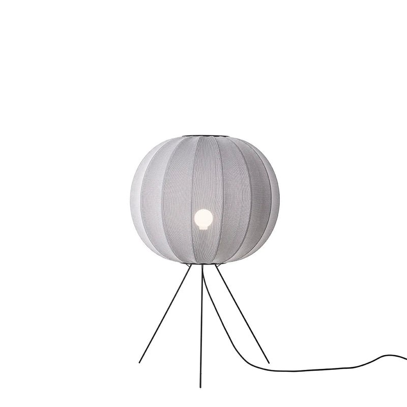 Knit - Wit Floor Medium Lamp - Made by Hand Floor Lamps - 60 - Black - HORNE
