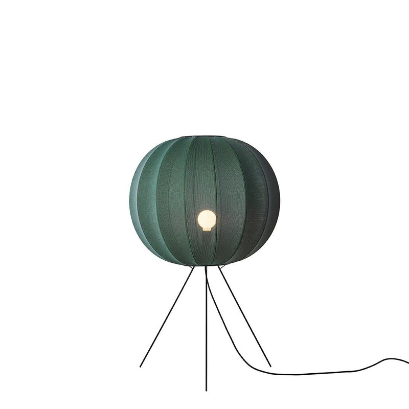 Knit - Wit Floor Medium Lamp - Made by Hand Floor Lamps - 60 - Black - HORNE