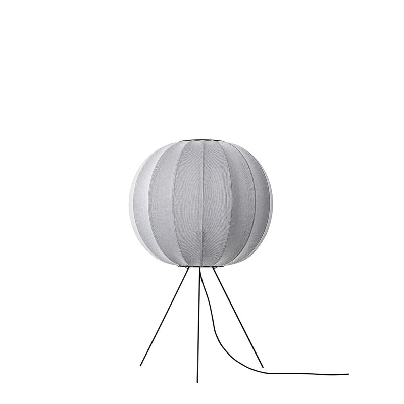 Knit - Wit Floor Medium Lamp - Made by Hand Floor Lamps - 60 - Black - HORNE