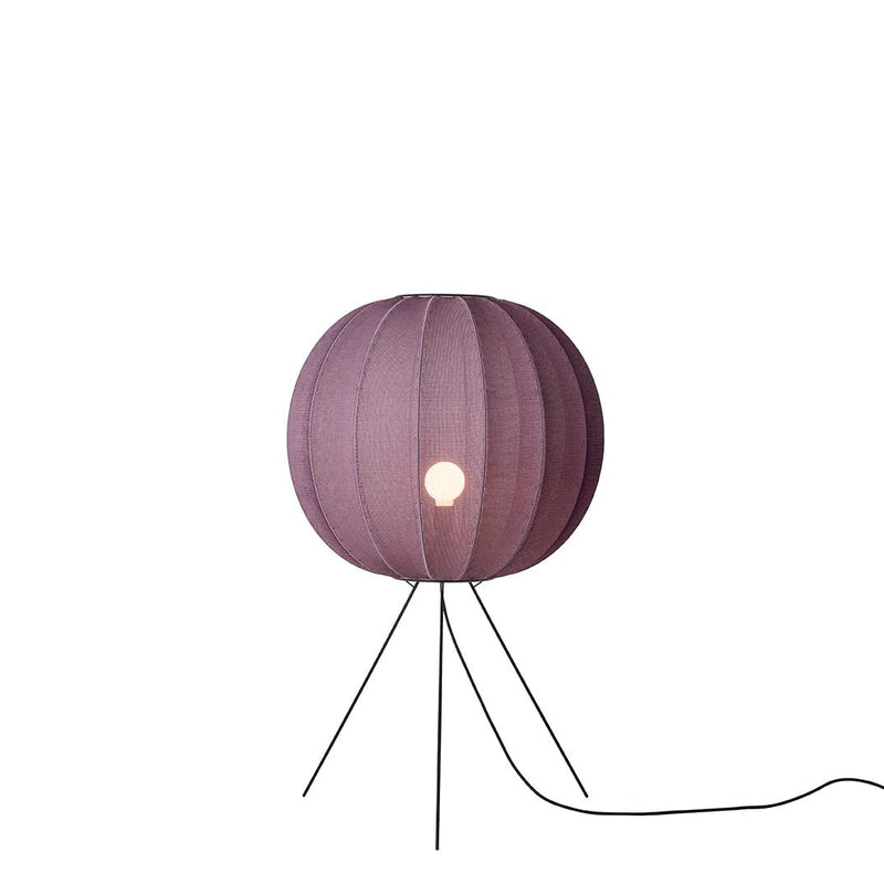 Knit - Wit Floor Medium Lamp - Made by Hand Floor Lamps - 60 - Black - HORNE