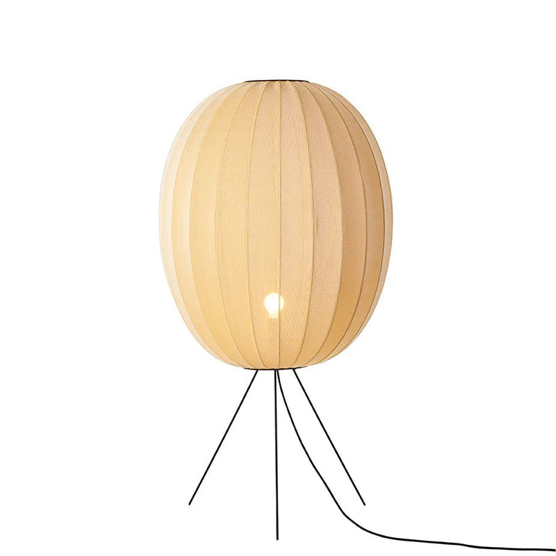 Knit - Wit Floor Medium Lamp - Made by Hand Floor Lamps - 60 - Black - HORNE