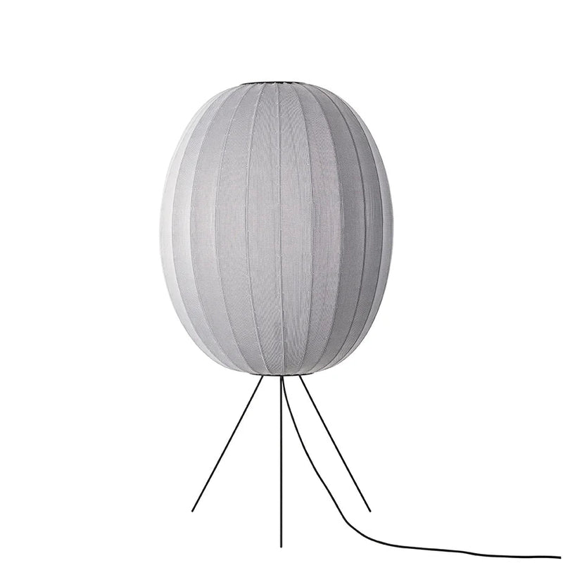 Knit - Wit Floor Medium Lamp - Made by Hand Floor Lamps - 60 - Black - HORNE
