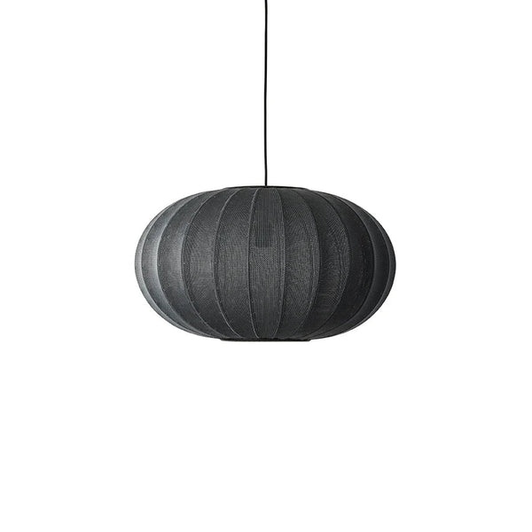 Knit Wit Oval Pendant - Made by Hand Pendants - 57 - Black - HORNE