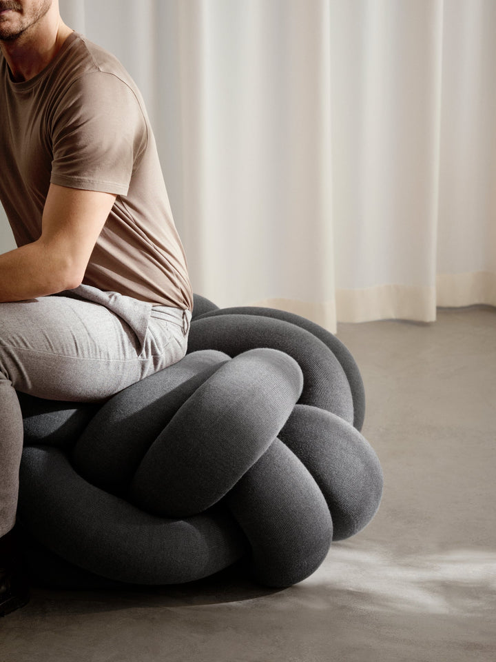 Knot Cushion Xl - Design House Stockholm Blankets + Throws + Pillows - Forest Green - HORNE