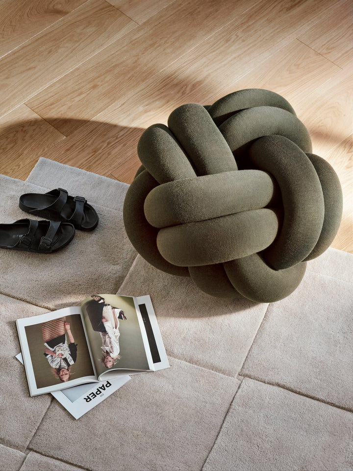 Knot Cushion Xl - Design House Stockholm Blankets + Throws + Pillows - Forest Green - HORNE