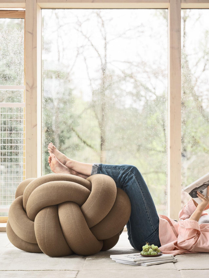 Knot Cushion Xl - Design House Stockholm Blankets + Throws + Pillows - Forest Green - HORNE