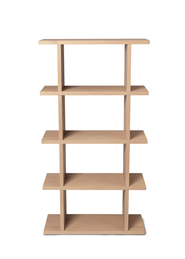 Kona Bookcase - 1x4 - Ferm Living - Shelving - Natural Oak Veneer - HORNE