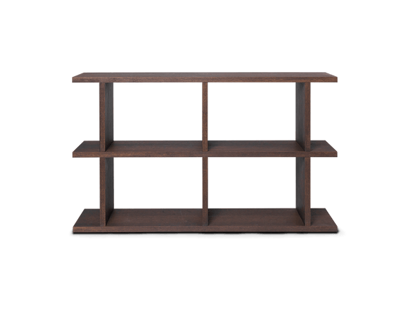 Kona Bookcase - 2x2 - Ferm Living - Shelving - Dark Stained Oak - HORNE