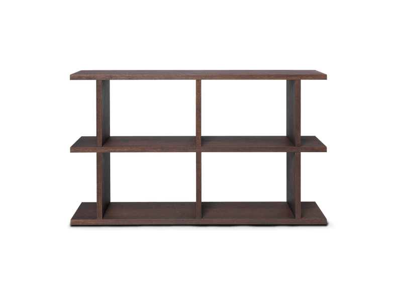 Kona Bookcase - 2x2 - Ferm Living - Shelving - Dark Stained Oak - HORNE