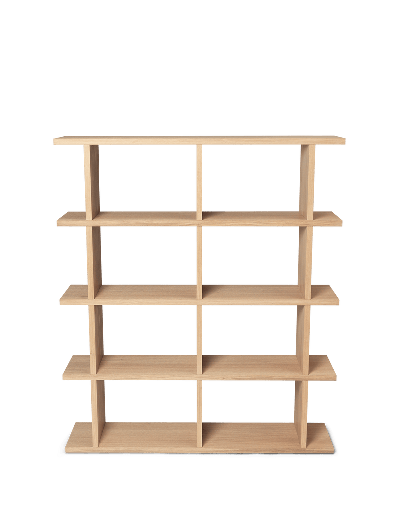 Kona Bookcase - 2x4 - Ferm Living - Shelving - Dark Stained Oak - HORNE
