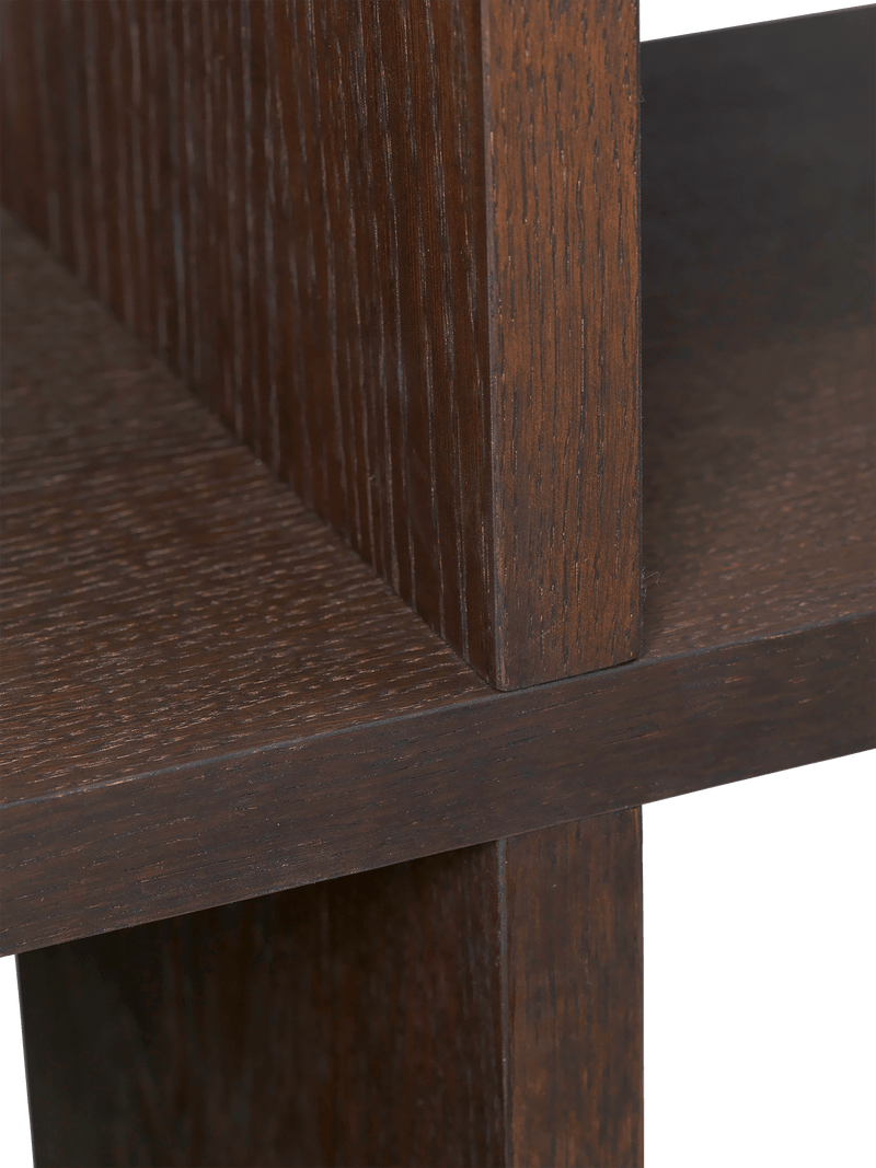 Kona Bookcase - 2x4 - Ferm Living - Shelving - Dark Stained Oak - HORNE