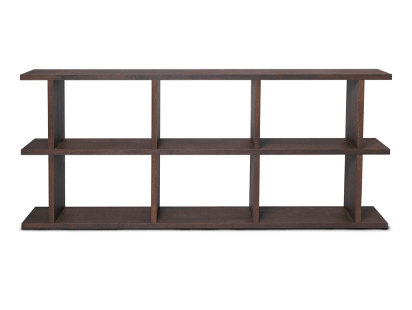 Kona Bookcase - 3x2 - Ferm Living - Shelving - Dark Stained Oak - HORNE