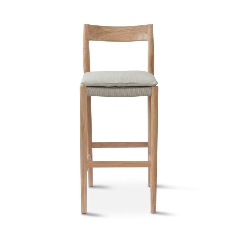 Lago Counter Stool - BETACO Stools + Benches + Ottomans - Grey Rope / Teak - HORNE