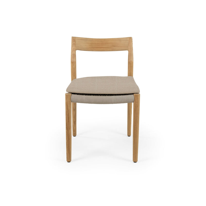Lago Side Chair - BETACO Chairs - Grey Rope / Teak - HORNE