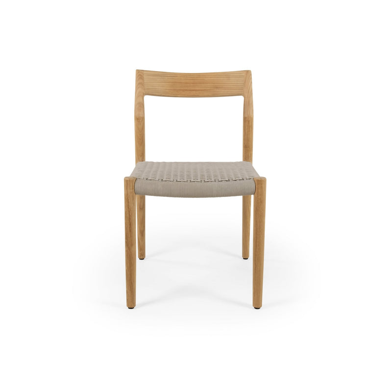 Lago Side Chair - BETACO Chairs - Grey Rope / Teak - HORNE