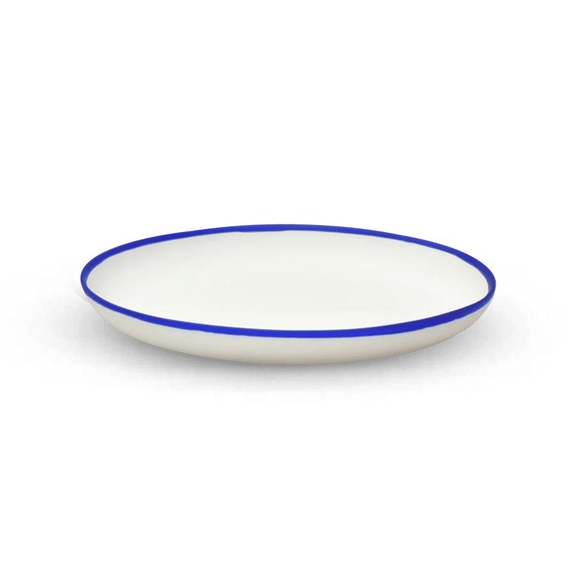 Ligne Plate - Tina Frey Serveware - Small - White With Black Rim - HORNE