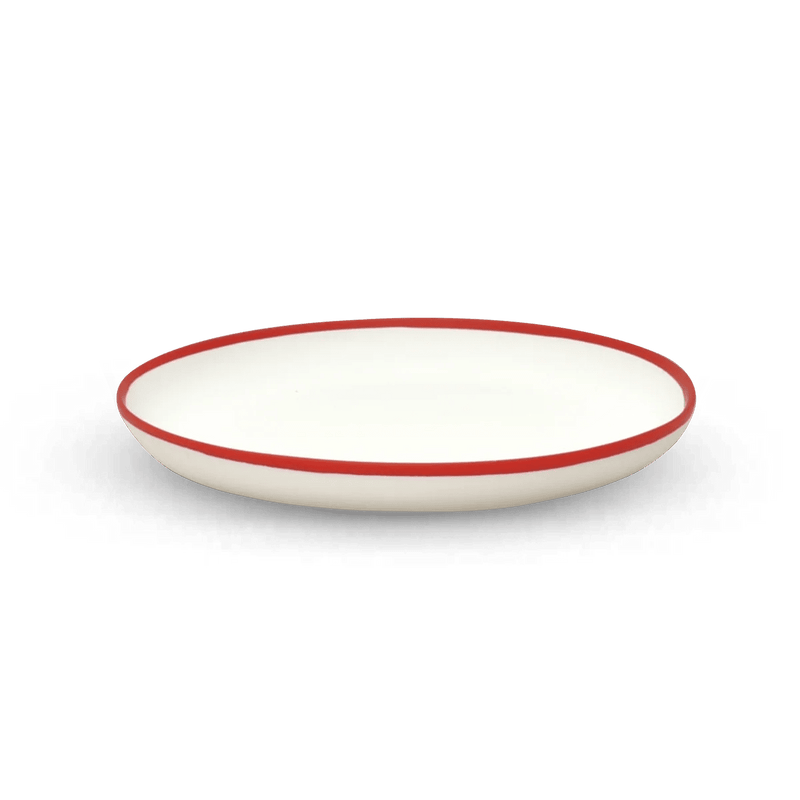 Ligne Plate - Tina Frey Serveware - Small - White With Black Rim - HORNE