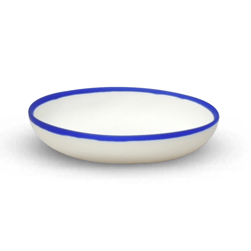 Ligne Plate - Tina Frey Serveware - Small - White With Black Rim - HORNE