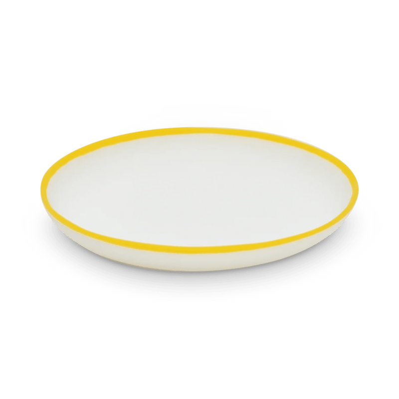 Ligne Plate - Tina Frey Serveware - Small - White With Black Rim - HORNE