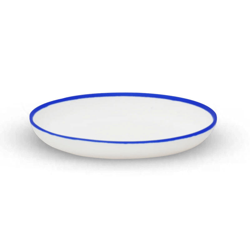 Ligne Plate - Tina Frey Serveware - Small - White With Black Rim - HORNE