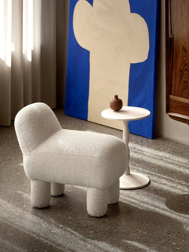 Lulu Pouf - Design House Stockholm Stools + Benches + Ottomans - Cream - HORNE
