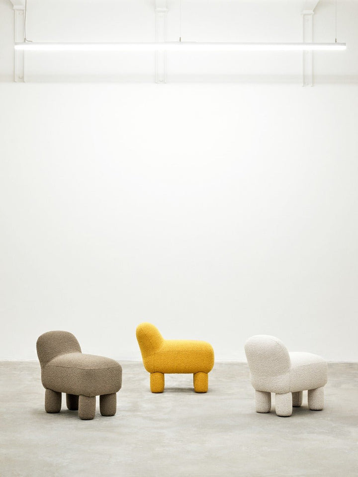 Lulu Pouf - Design House Stockholm Stools + Benches + Ottomans - Cream - HORNE