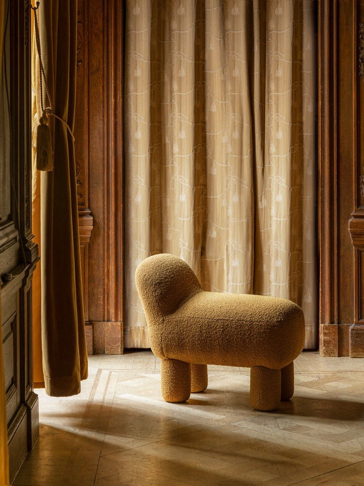 Lulu Pouf - Design House Stockholm Stools + Benches + Ottomans - Cream - HORNE