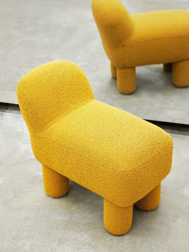 Lulu Pouf - Design House Stockholm Stools + Benches + Ottomans - Cream - HORNE