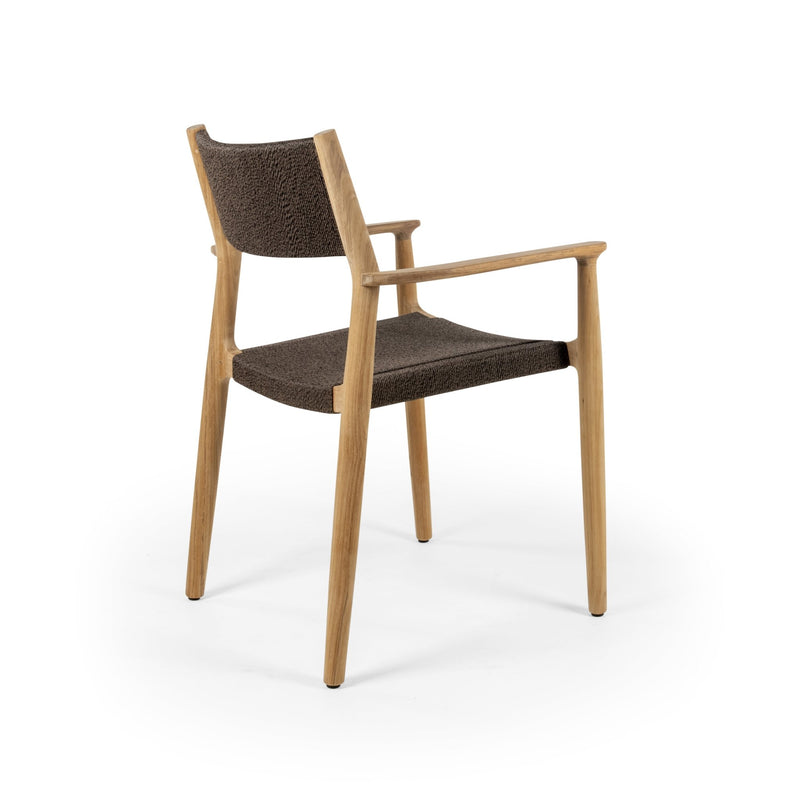 Maddalena Arm Chair - BETACO Chairs - Walnut Rope / Teak - HORNE