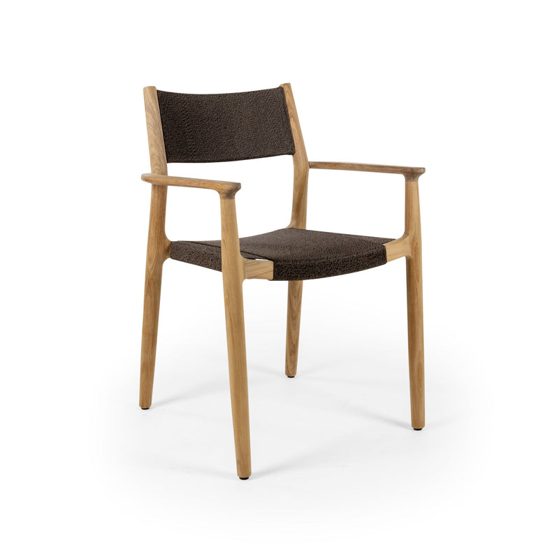 Maddalena Arm Chair - BETACO Chairs - Walnut Rope / Teak - HORNE