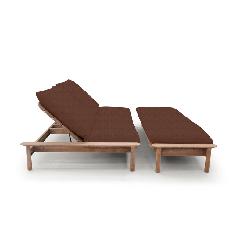 Maddalena Day Bed + Foot Rest - BETACO Chairs - Teak - HORNE