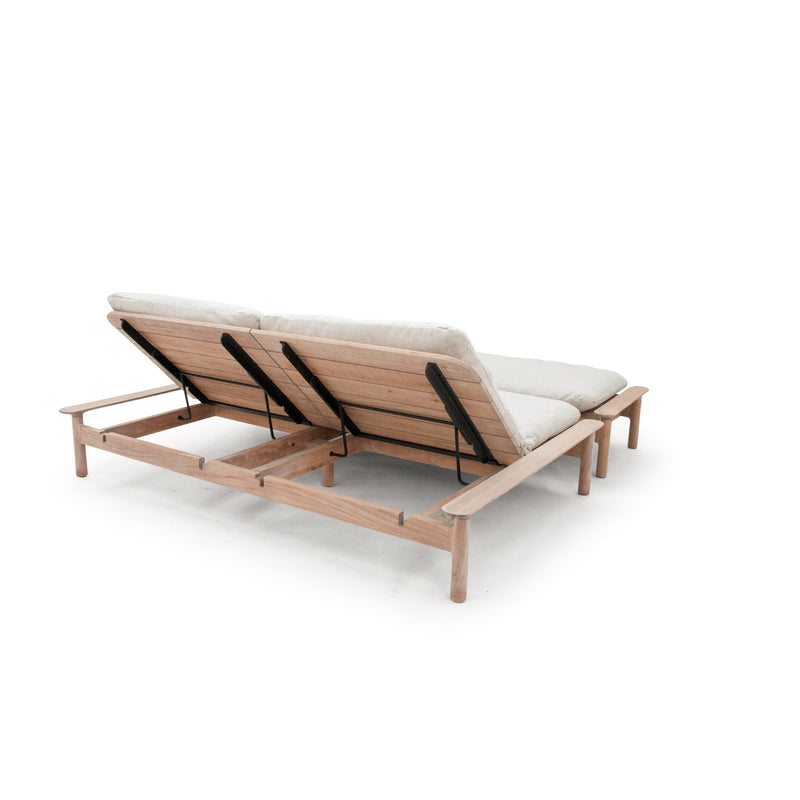 Maddalena Day Bed + Foot Rest - BETACO Chairs - Teak - HORNE