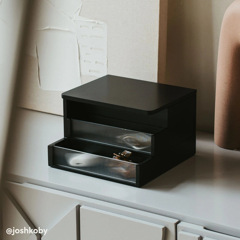 Malibu Storage Box - Umbra Storage + Organization - Black - HORNE
