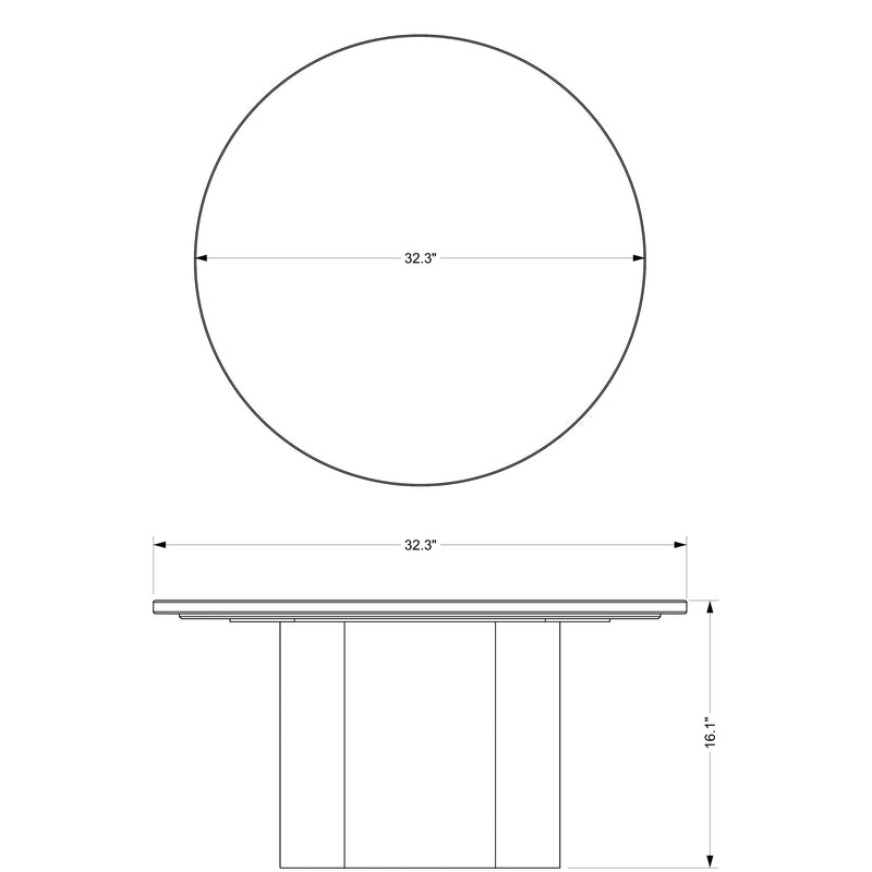 Martie Round Coffee Table - Urbia Coffee Tables - HORNE
