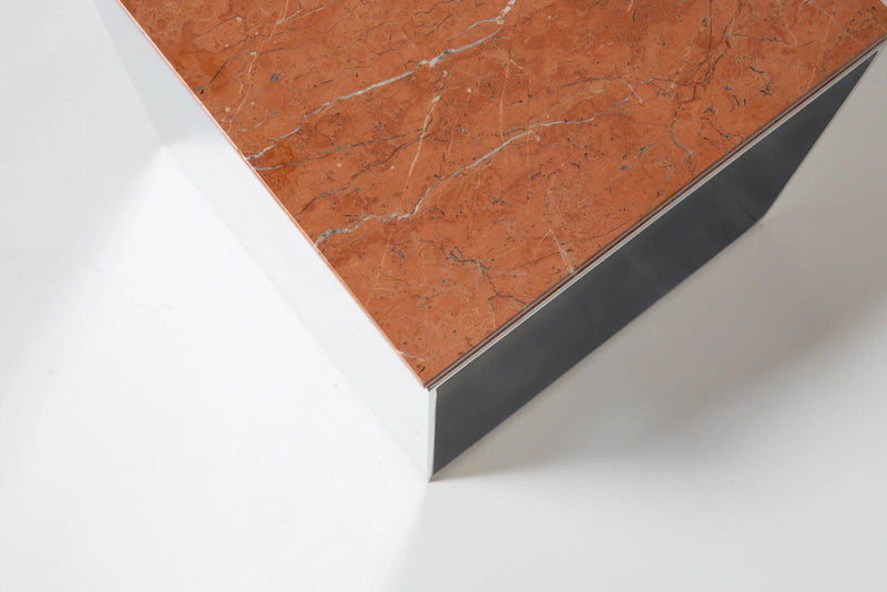 Material Studies Cube v.2 - Kalon Studios Tables - Mineral Blue - HORNE