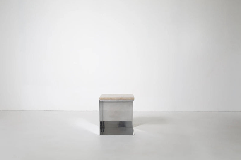 Material Studies Cube v.2 - Kalon Studios Tables - Mineral Blue - HORNE
