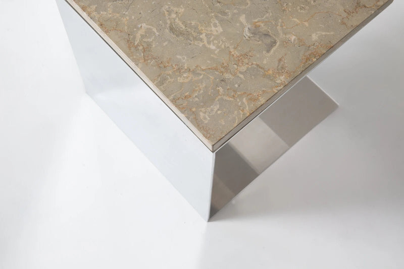 Material Studies Cube v.2 - Kalon Studios Tables - Mineral Blue - HORNE