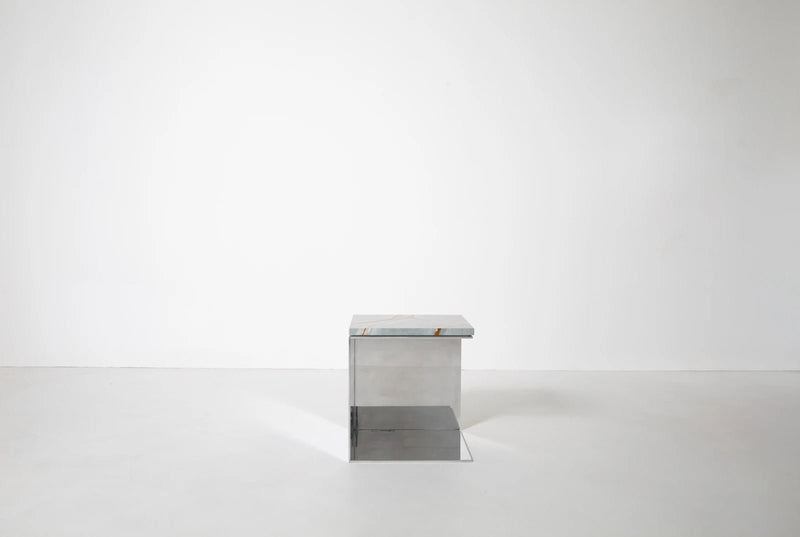 Material Studies Cube v.2 - Kalon Studios Tables - Mineral Blue - HORNE