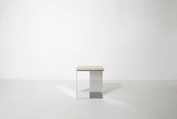 Material Studies Cube v.4 - Kalon Studios Tables - Mineral Blue - HORNE