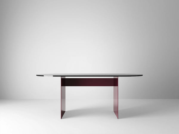 Material Studies Rugosa Dining Table - Kalon Studios Tables - Oxblood - HORNE