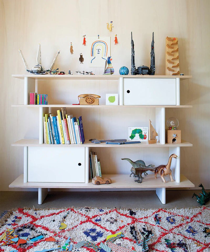 Mini Library - Oeuf - Kids + Baby - White/Walnut - HORNE